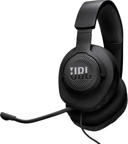 JBL Quantum 100M2, Cuffie Gaming Over Ear con Filo, Nero | JBL QuantumSOUND Signature e Jack per Cuffie da 3,5 mm, Compatibilità Multi-Platform, Microfono Rimovibile, Opzione Mute