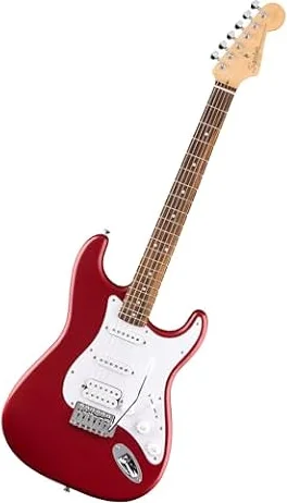 Squier by Fender Debut Stratocaster HSS Chitarra Elettrica, Dakota Red | Chitarra elettrica per principianti, lezioni virtuali gratuite incluse, manico facile da suonare, pickup HSS