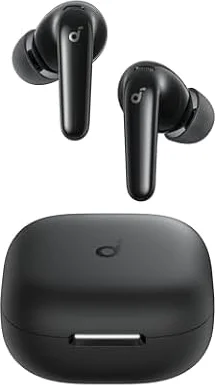 Soundcore P31i di Anker Cuffie Bluetooth con Cancellazione Adattiva Rumore | Audio Hi-Res, Auricolari con Funzione di Traduzione, 50 ore di Autonomia, Cancellazione Adattiva, IPX5, Nero
