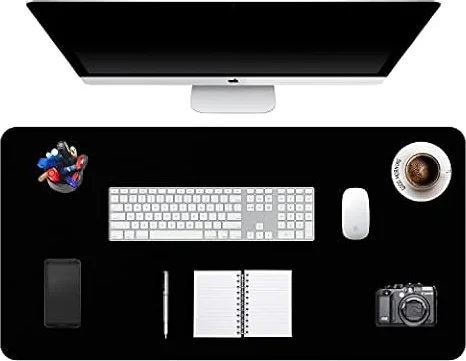 Tappetino Tastiera e Mouse 90 x 43cm,DOBAOJIA Sottomano da Ufficio Pelle PU | Grande Tappetino per Mouse, Mouse Pad Mat XXXL, Tappetino PC Scrivania, Pelle PU Impermeabile + Scamosciata Antiscivolo