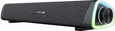 GXTrust Axon Soundbar Illuminata RGB 12W, Altoparlanti, Nero | Alimentazione USB, 3.5mm AUX, Casse PC per Computer Laptop Smartphone Tablet TV