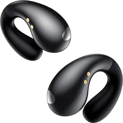 2026 Sports Cuffie Bluetooth 6.1 - Wireless Auricolari Clip Orecchio Elegante Auricolari ad Alte Prestazioni per Gli Amanti Degli Sport All'aperto con Caso di Ricarica,USB-C, IPX7 - Carbonio Nero