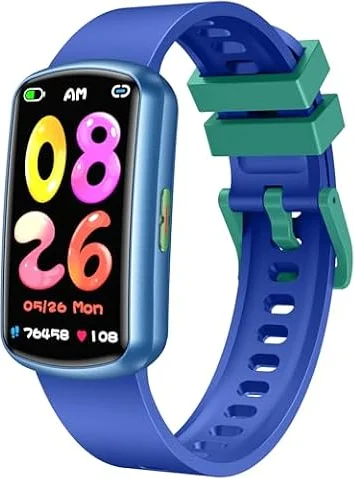 Smartwatch per Bambini Orologio Fitness Tracker: 1.47" Bambina smart watch per Modalità Sportive Bambino Giochi Sveglia Frequenza Cardiaca Monitor del Sonno per Ragazzi Ragazze Regalo di Compleanno