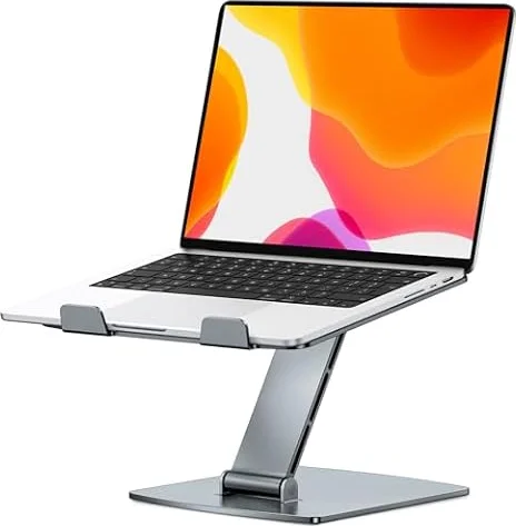 CIRYCASE Supporto PC Portatile Scrivania, Alluminio Laptop Stand Regolabile | Raffreddamento Rapido, Ergonomico Rialzo PC Porta Ventilato, Pieghevole Supporti per Presentazioni per 10-16" Notebook/Tablet