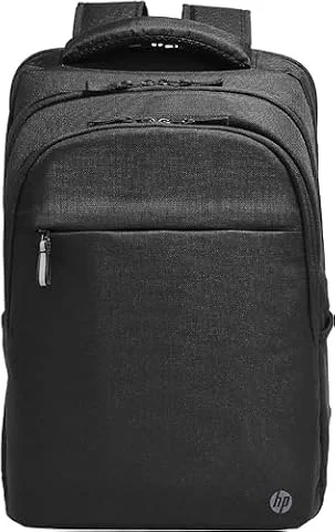 HP Professional, Zaino per Laptop fino a 17,3 Pollici, Tasche Interne per Accessori, Tasca Esterna Portabottiglie, Cerniera Rinforzata, Realizzato con materiali resistenti all'acqua, Nero
