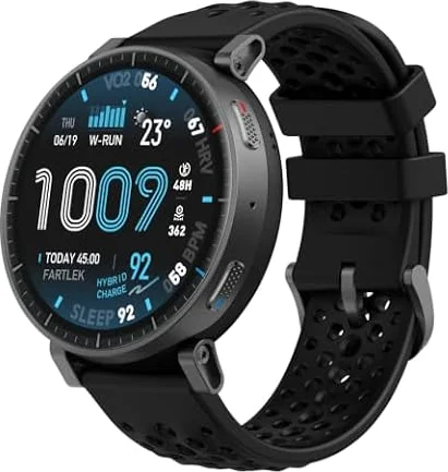 Amazfit Active Max Smartwatch 48mm, 25 Giorni Autonomia, Mappe Offline, NFC | 1,5'' AMOLED, GPS, 4GB di Memoria, 170+ Sportive, 5 ATM, Monitoraggio Fitness, Sonno & Battito per Android e iPhone