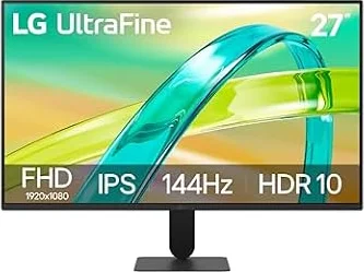 LG Monitor 27U411B 27" IPS Full HD 144Hz per lavoro, studio e gaming | 1ms MBR, colori accurati sRGB 99%, schermo antiriflesso, Flicker Safe e Reader Mode per il comfort visivo