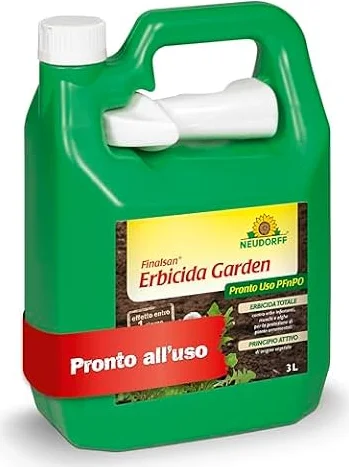Neudorff Finalsan Erbicida Garden Pronto Uso Pronto – Diserbante totale contro erbacce, erbe, alghe e muschi. Visibilmente efficace in un giorno, 3 litro