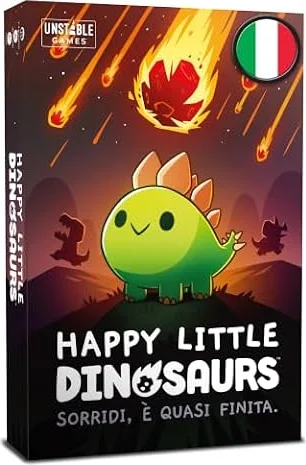 Asmodee – HAPPY LITTLE DINOSAURS – Carte da Gioco Strategico | Divertente Gioco da Tavolo Competitivo su Estinzione e Dinosauri – 2-4 Giocatori – 8+ Anni – 30-60 Minuti – Edizione Italiana